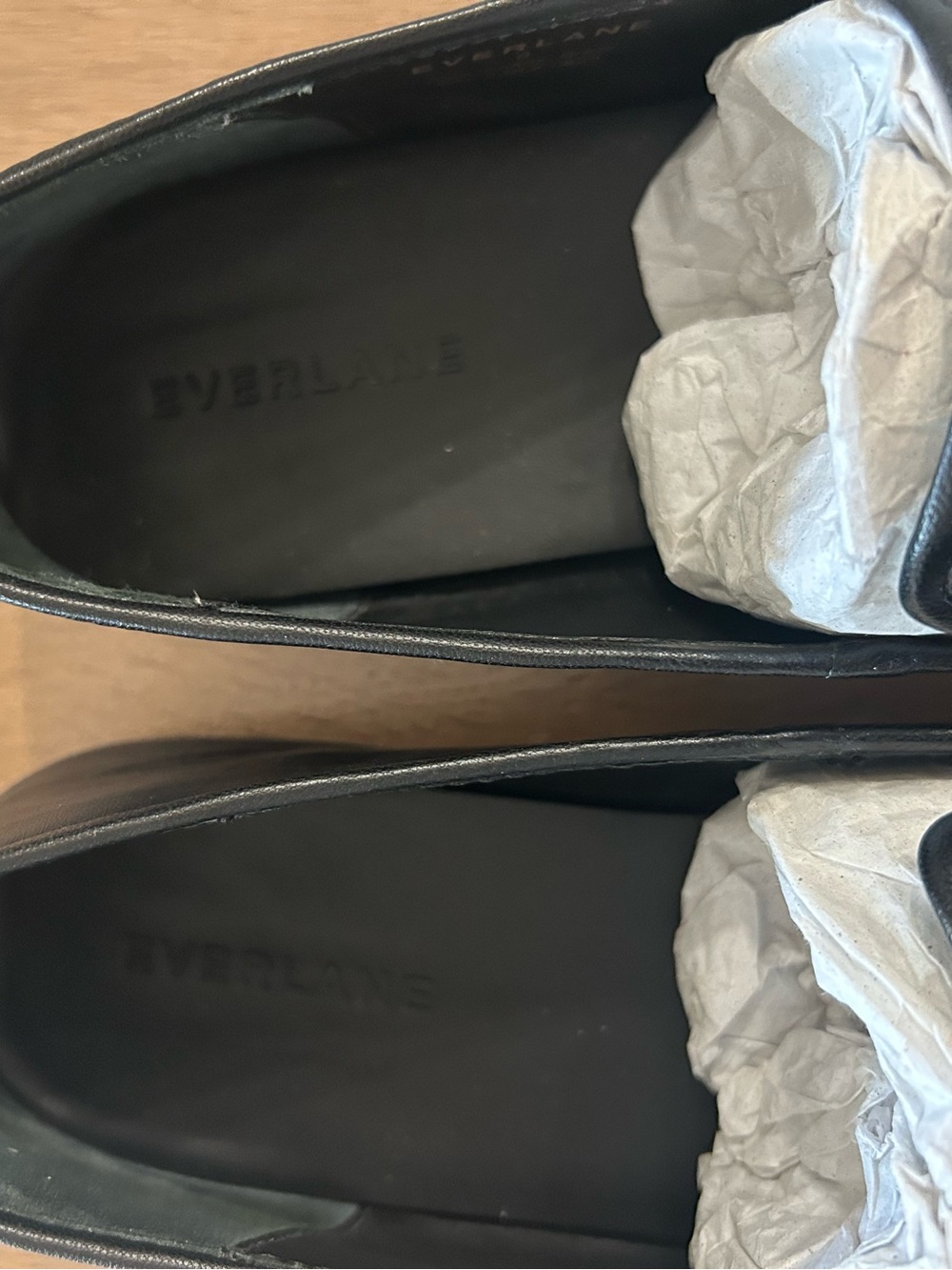 Everlane Black Leather Square-Toe Loafers - Picture 8 of 9